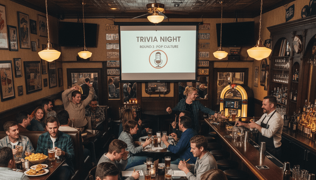 Bar trivia scene